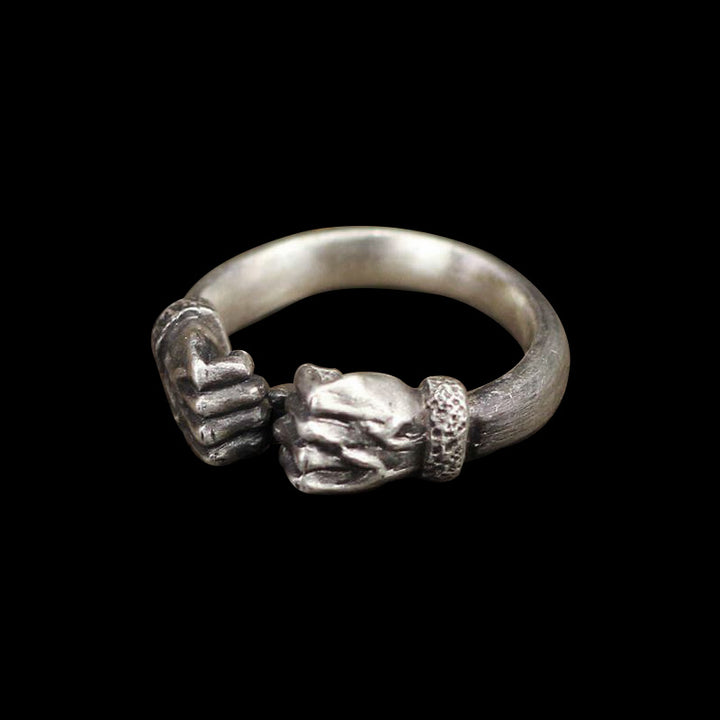Power Fist 925 Sterling Silver Ring
