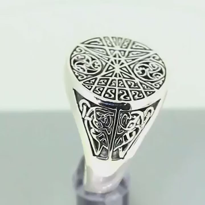 Vintage Floral 925 Sterling Silver Ring 04 | RoyalLuster.com