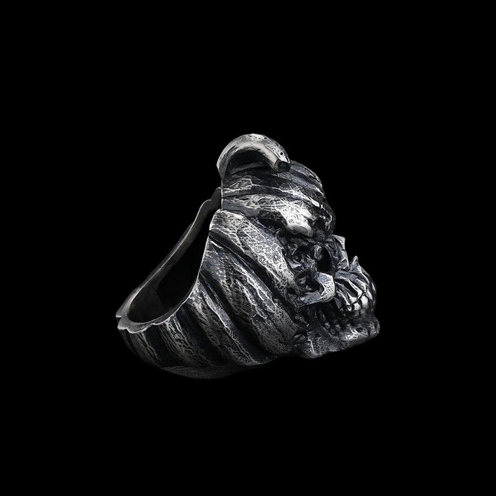 Pumpkin Skull 925 Sterling Silver Ring