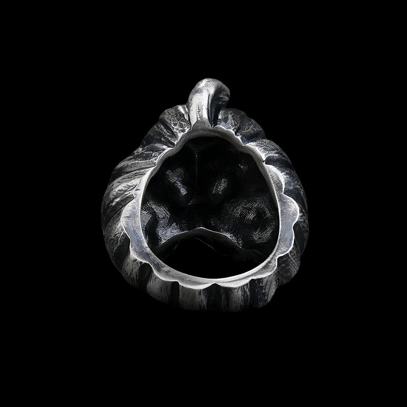 Pumpkin Skull 925 Sterling Silver Ring
