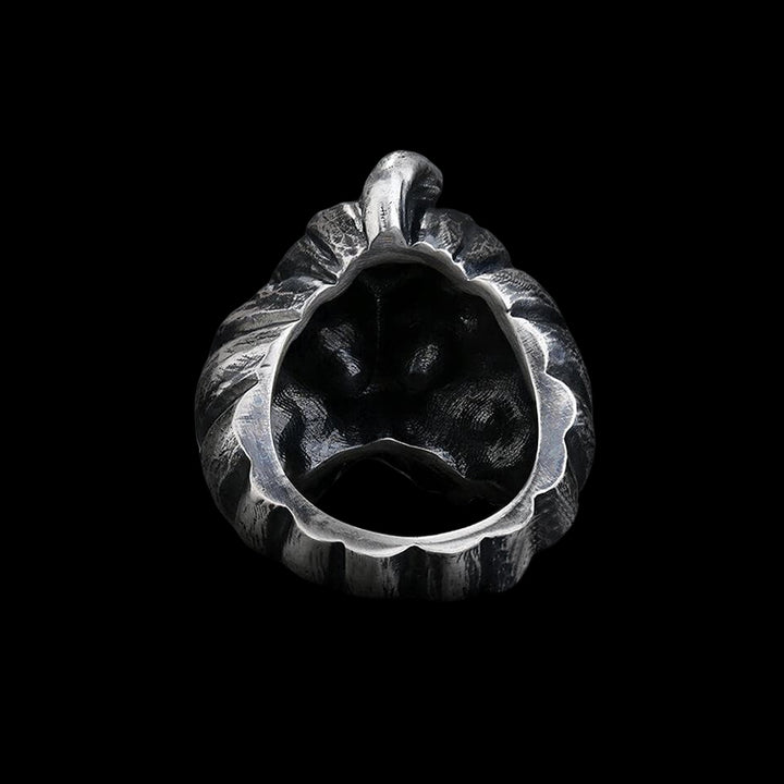Pumpkin Skull 925 Sterling Silver Ring
