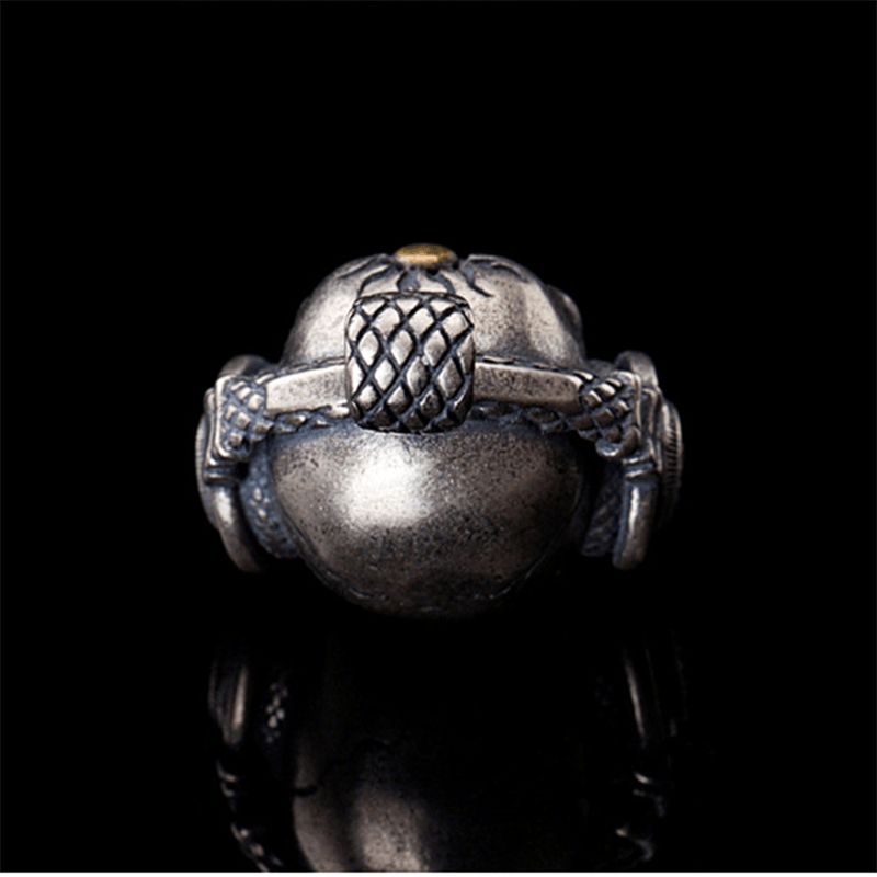 Punk Headphones 925 Sterling Silver Skull Pendant