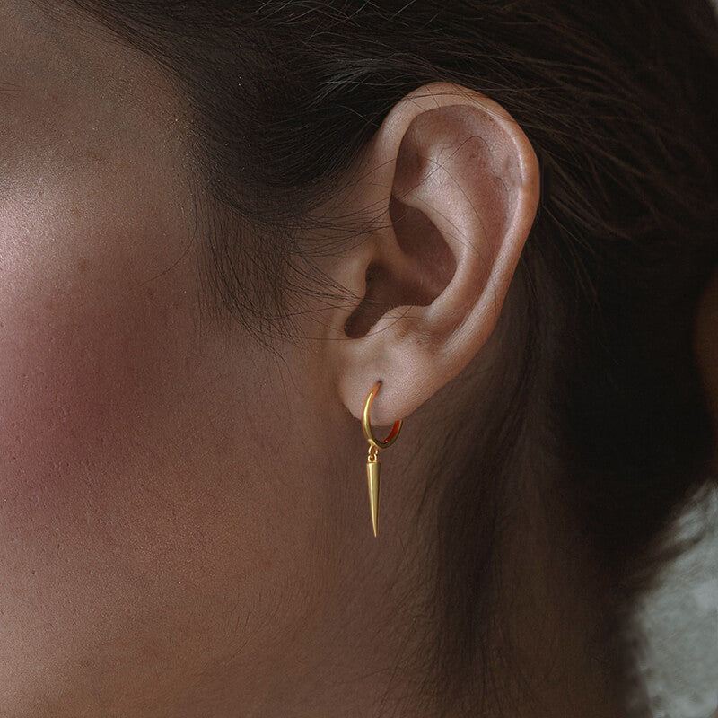 Punk Rivet 925 Sterling Silver Earrings
