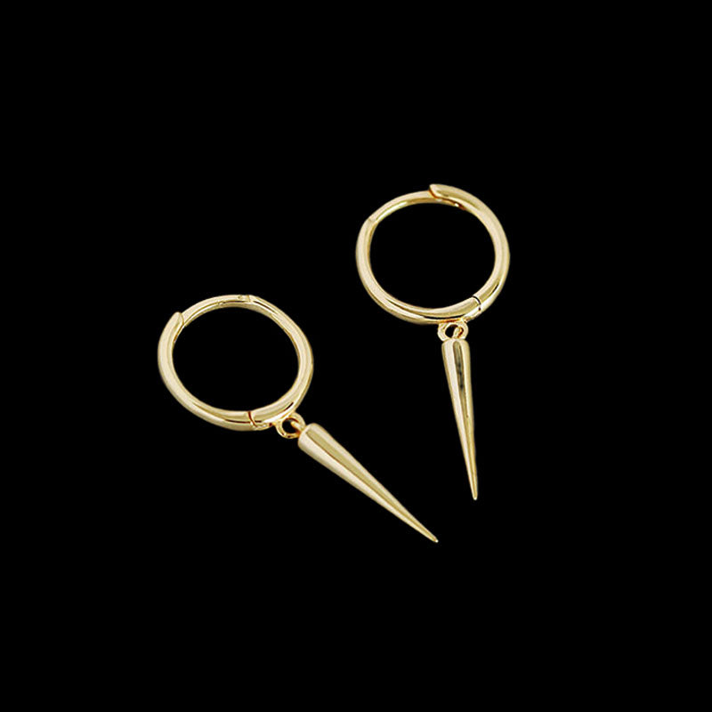 Punk Rivet 925 Sterling Silver Earrings