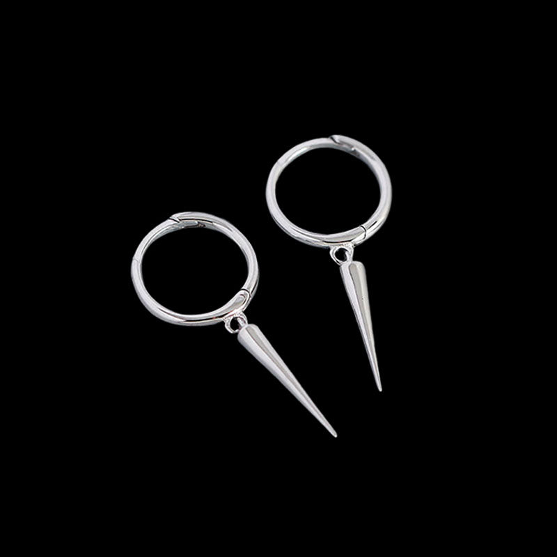 Punk Rivet 925 Sterling Silver Earrings