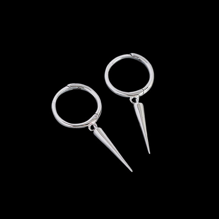 Punk Rivet 925 Sterling Silver Earrings