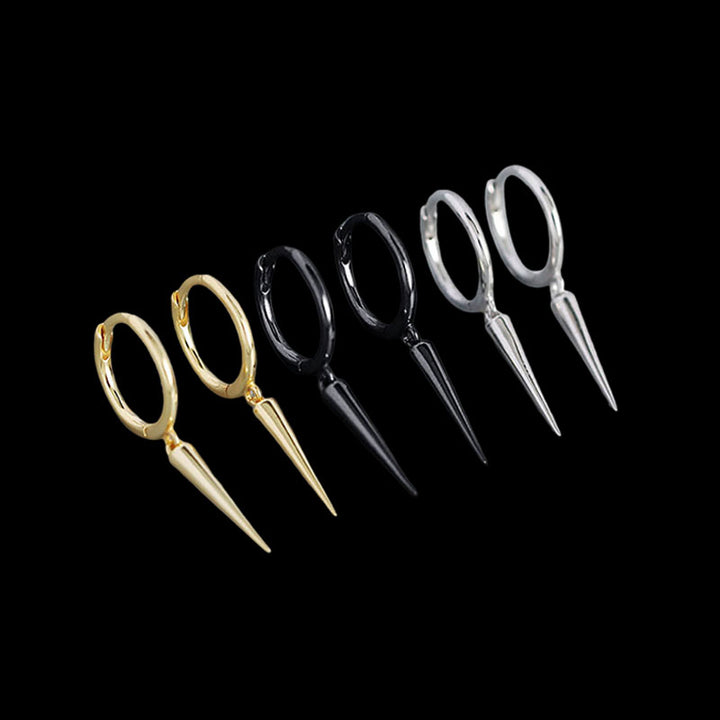 Punk Rivet 925 Sterling Silver Earrings