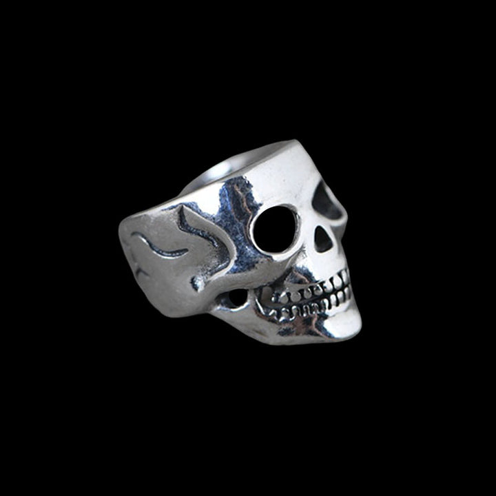 Punk Skull 925 Sterling Silver Ear Cuffs