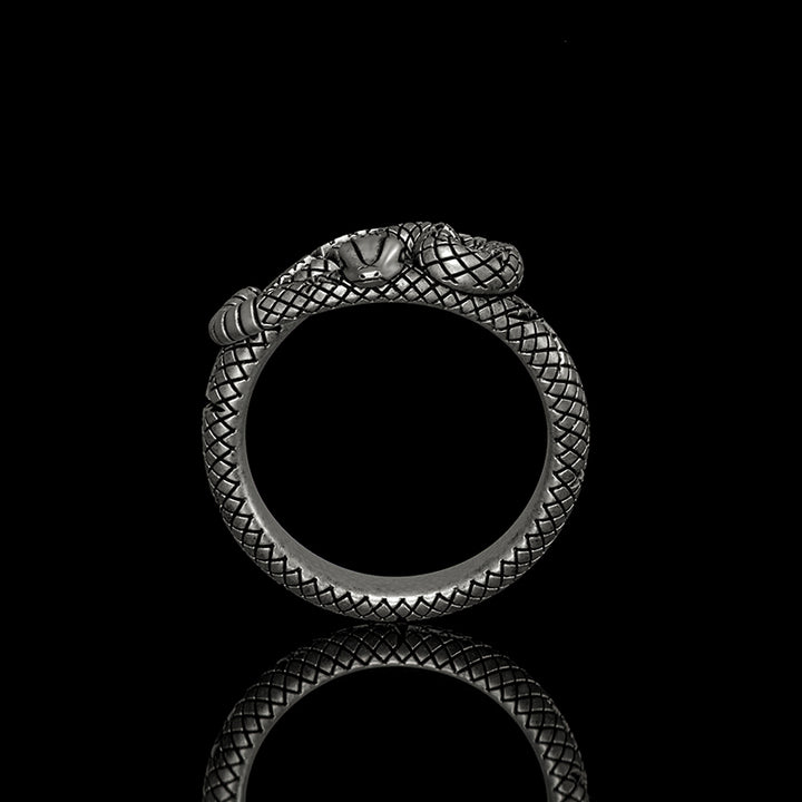 Rattlesnake 925 Sterling Silver Animal Ring