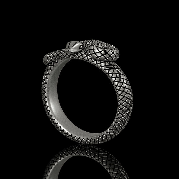 Rattlesnake 925 Sterling Silver Animal Ring