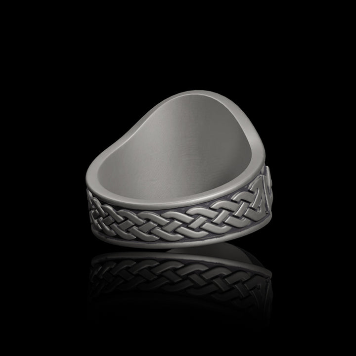 Ravens Valknut 925 Sterling Silver Viking Ring