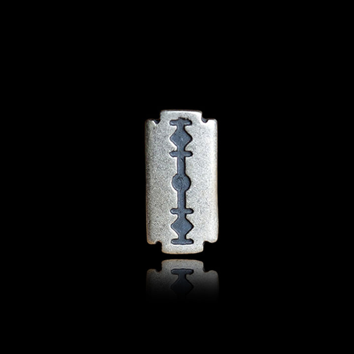 Razor Blade 925 Sterling Silver Stud Earrings