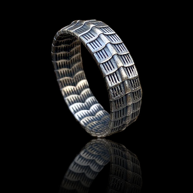 Retro Dragon Spine 925 Sterling Silver Ring