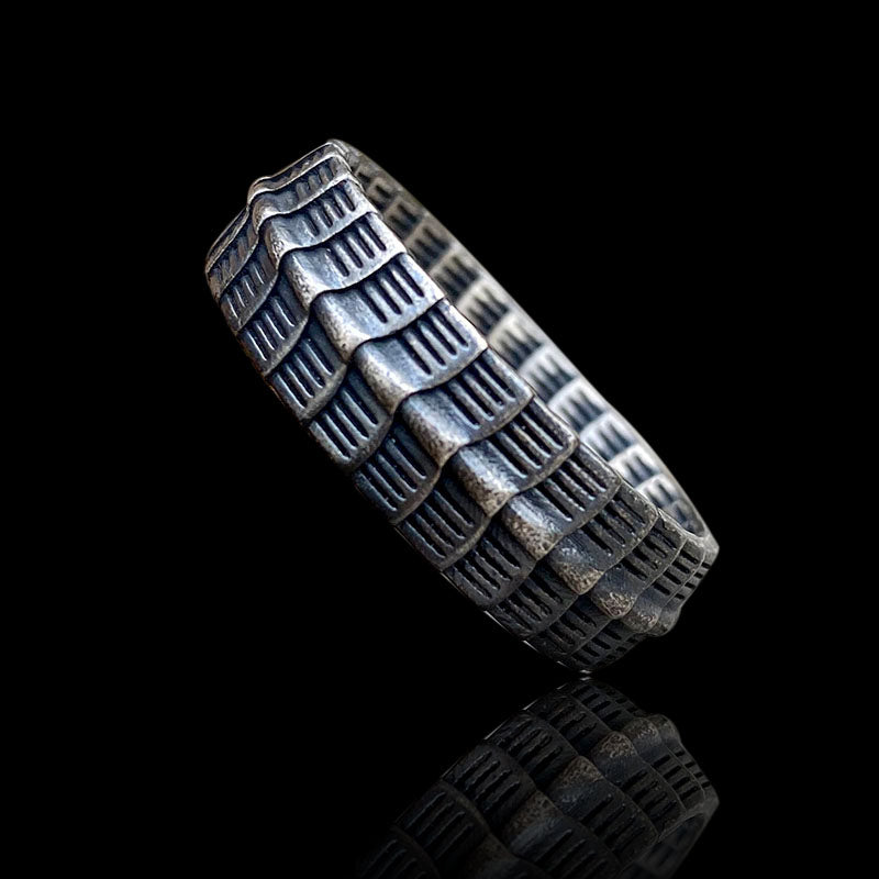 Retro Dragon Spine 925 Sterling Silver Ring