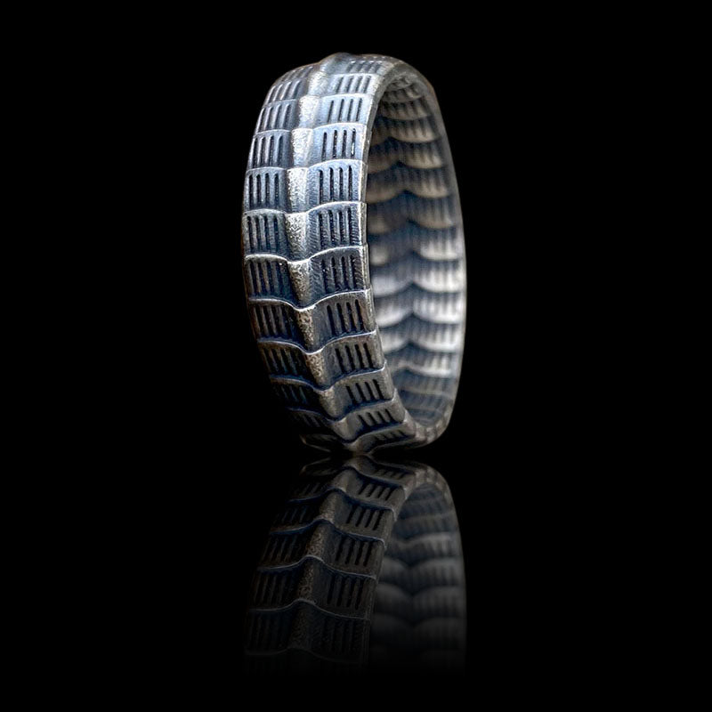 Retro Dragon Spine 925 Sterling Silver Ring