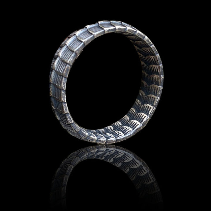 Retro Dragon Spine 925 Sterling Silver Ring