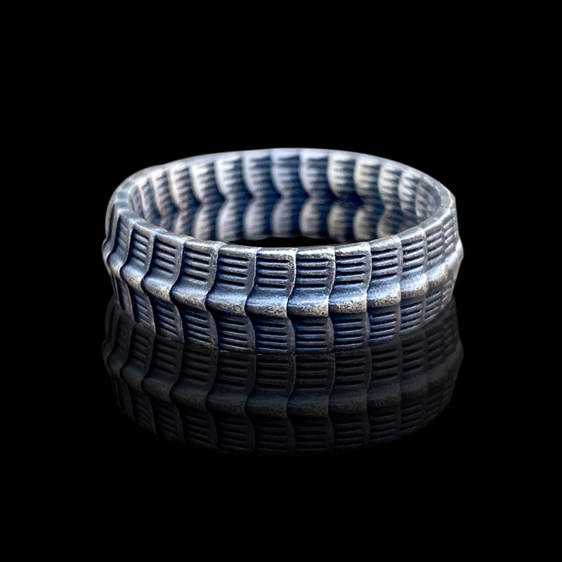 Retro Dragon Spine 925 Sterling Silver Ring