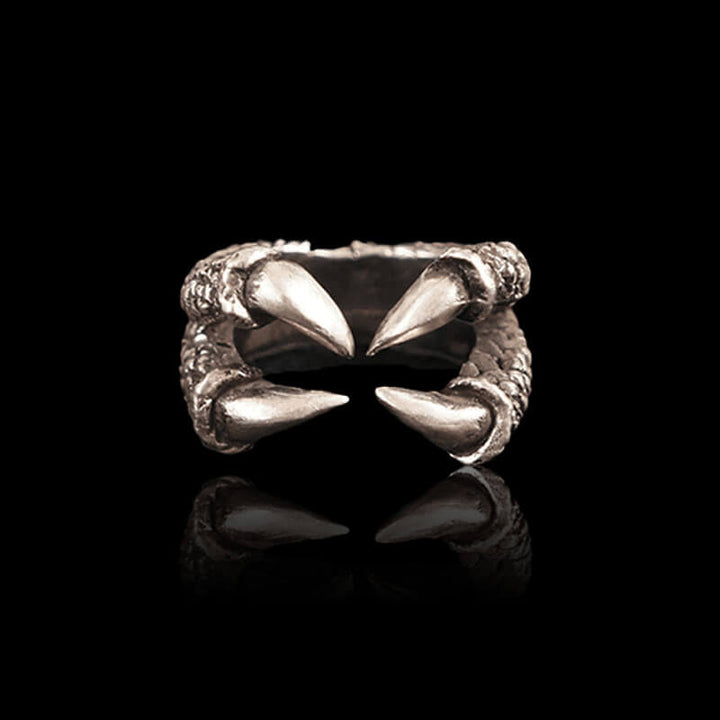 Retro Dragon Claw 925 Sterling Silver Brass Ring