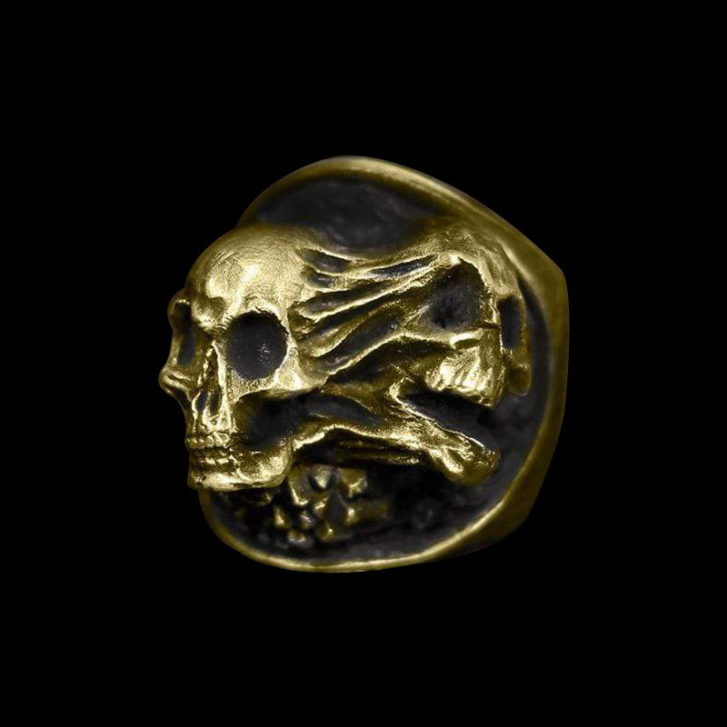Ripped Soul 925 Sterling Silver Skull Ring
