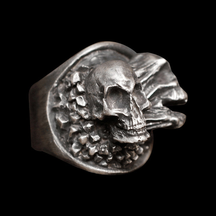 Ripped Soul 925 Sterling Silver Skull Ring