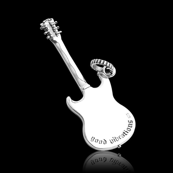 Rock Gothic Instrument 925 Sterling Silver Pendant