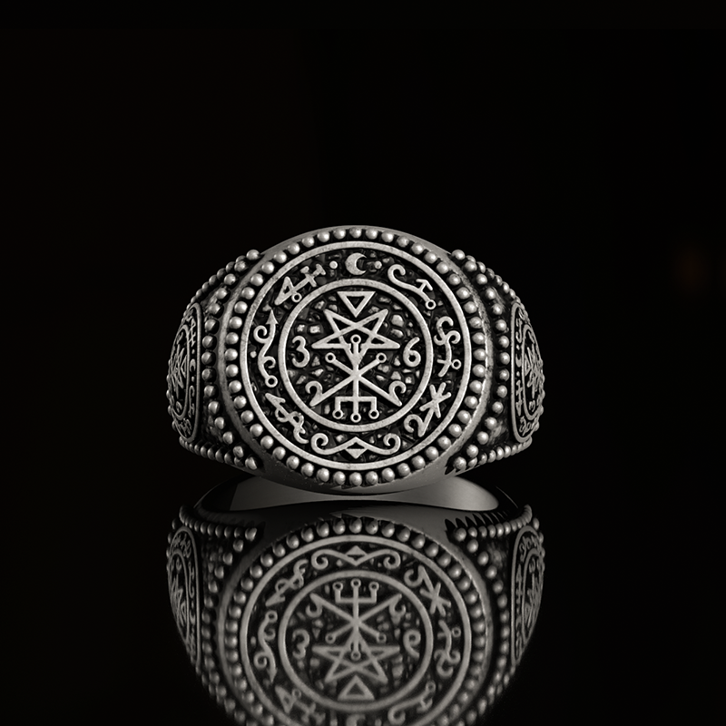 Seal of Lilith 925 Sterling Silver Ring