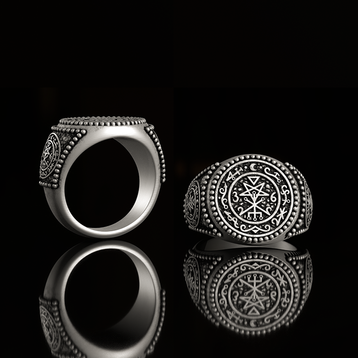 Seal of Lilith 925 Sterling Silver Ring