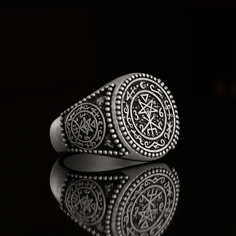 Seal of Lilith 925 Sterling Silver Ring