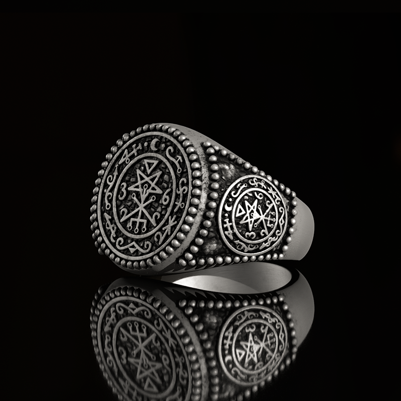 Seal of Lilith 925 Sterling Silver Ring