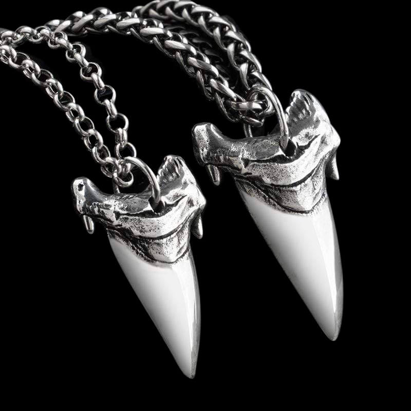 Shark Teeth 925 Sterling Silver Animal Pendant