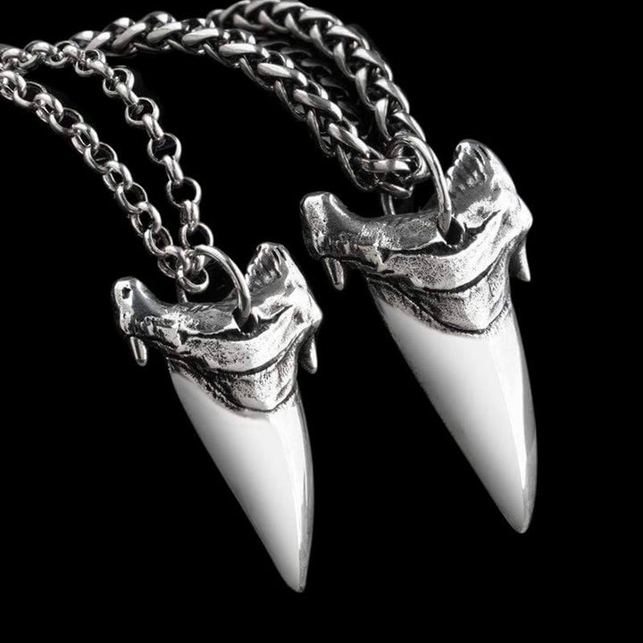 Shark Teeth 925 Sterling Silver Animal Pendant