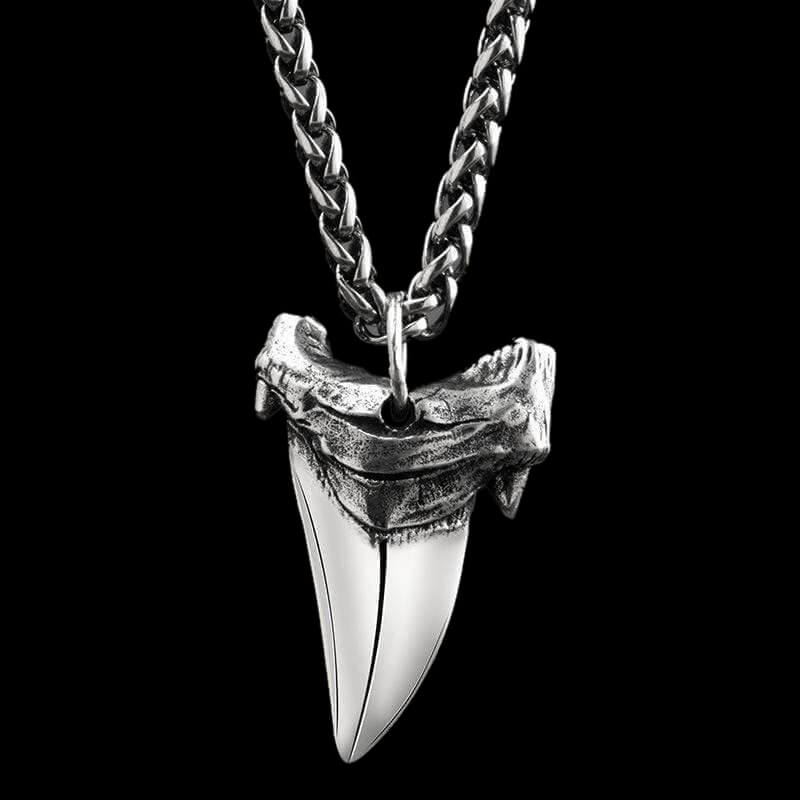Shark Teeth 925 Sterling Silver Animal Pendant
