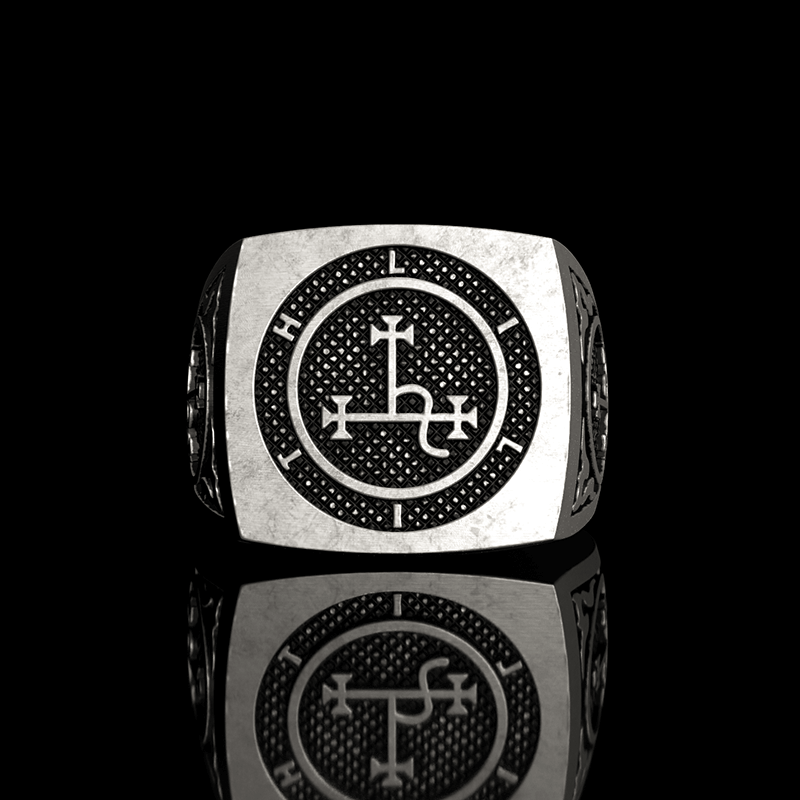 Sigil of Lilith Symbol 925 Sterling Silver Ring
