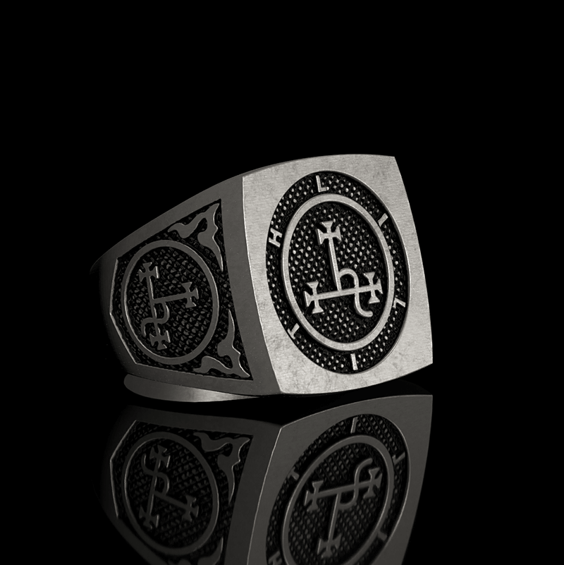 Sigil of Lilith Symbol 925 Sterling Silver Ring
