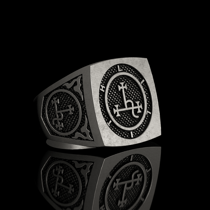 Sigil of Lilith Symbol 925 Sterling Silver Ring
