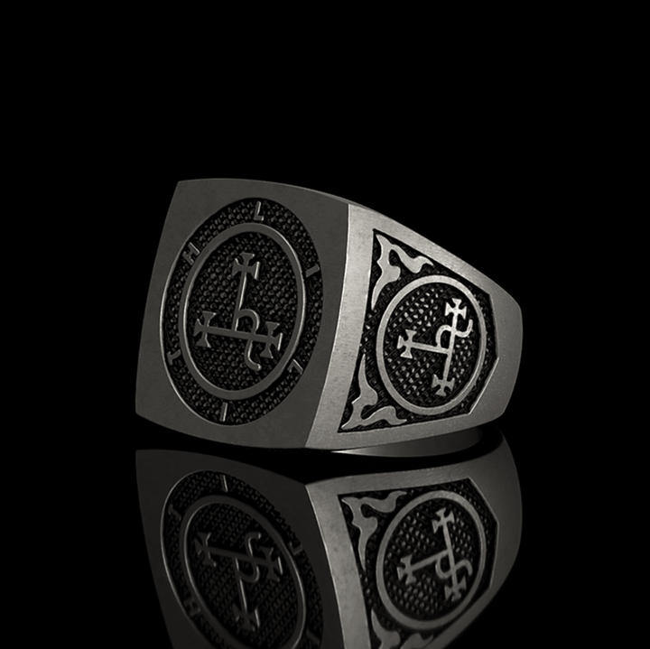 Sigil of Lilith Symbol 925 Sterling Silver Ring