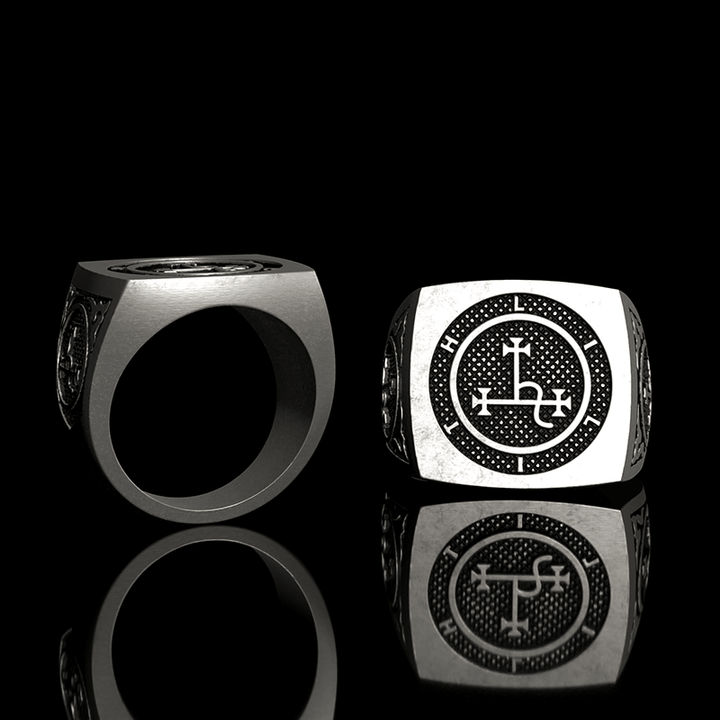 Sigil of Lilith Symbol 925 Sterling Silver Ring