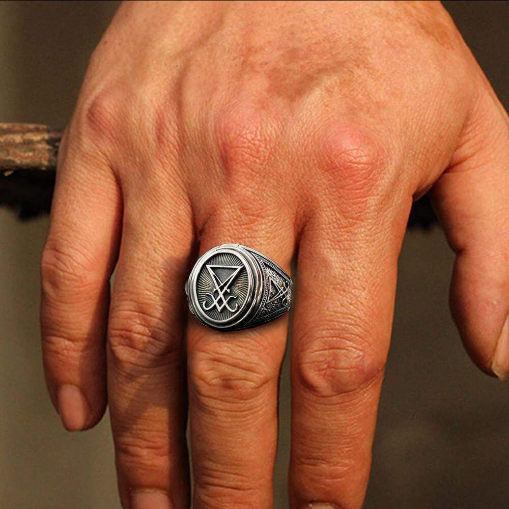 Sigil Of Lucifer 925 Sterling Silver Ring