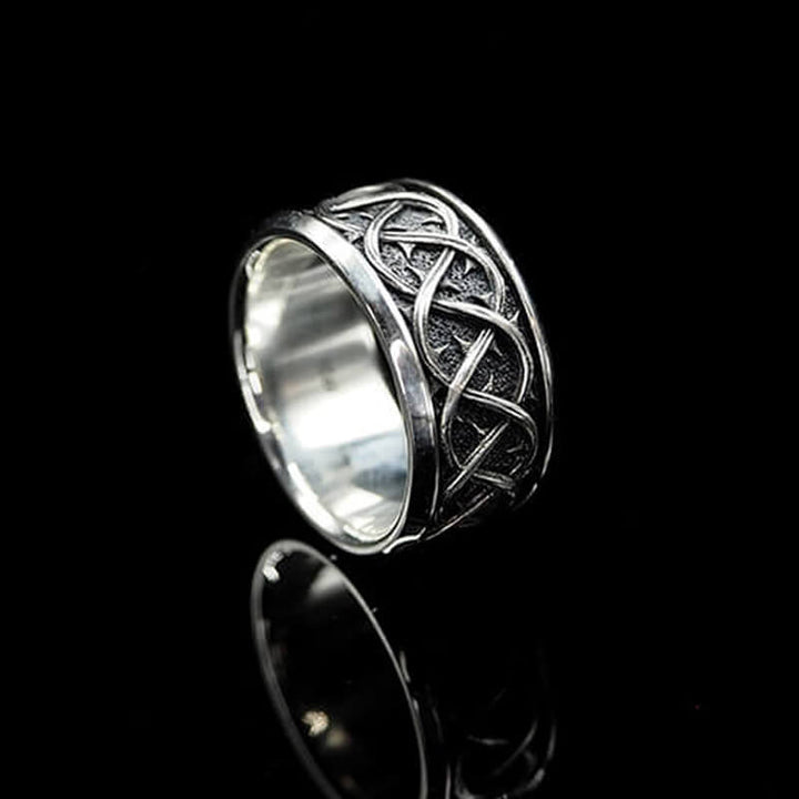 Simple Celtic Knot Thorns 925 Sterling Silver Engagement Ring