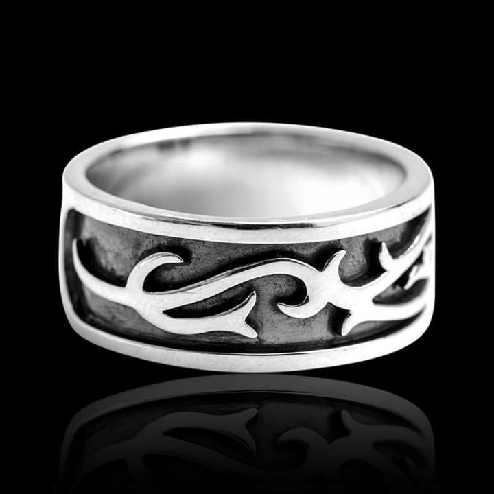 Simple Tangleweed Floral 925 Sterling Silver Ring
