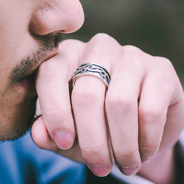 Simple Tangleweed Floral 925 Sterling Silver Ring