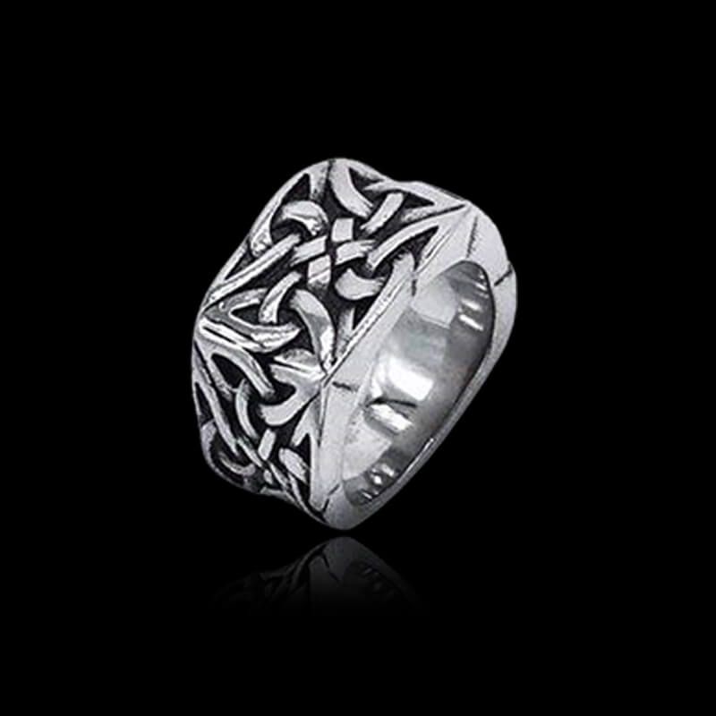 Simple Knot 925 Sterling Silver Viking Ring