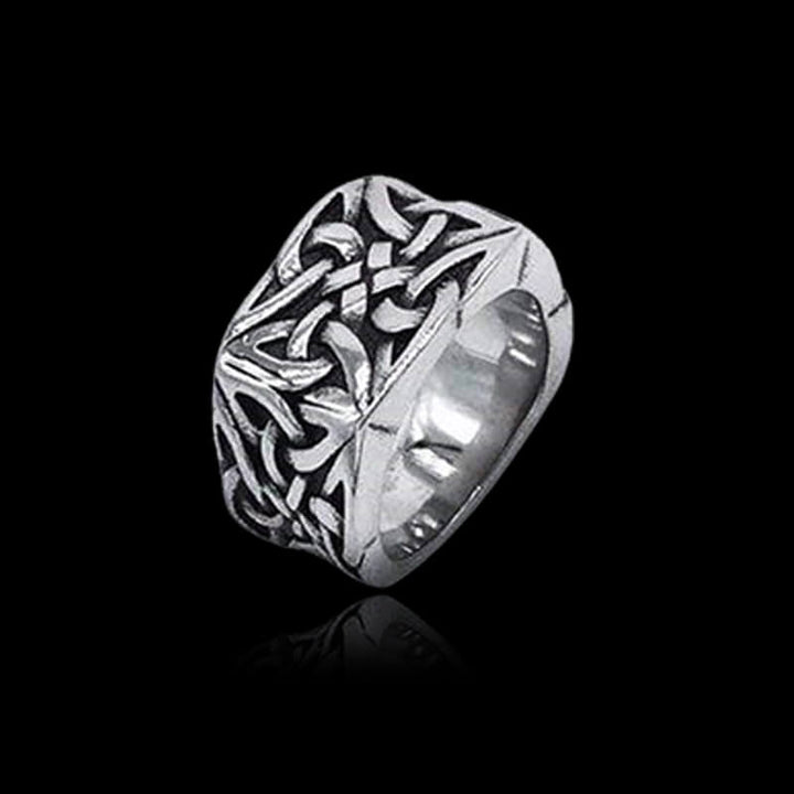 Simple Knot 925 Sterling Silver Viking Ring