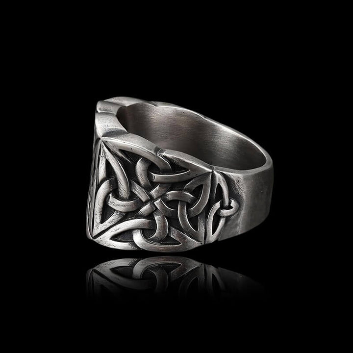 Simple Knot 925 Sterling Silver Viking Ring