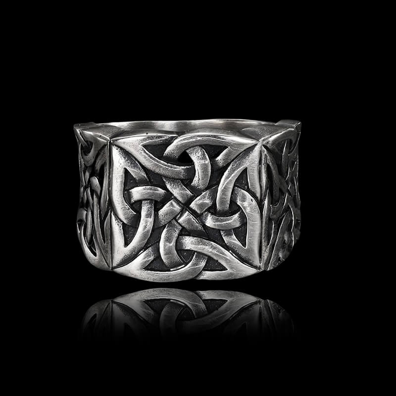 Simple Knot 925 Sterling Silver Viking Ring