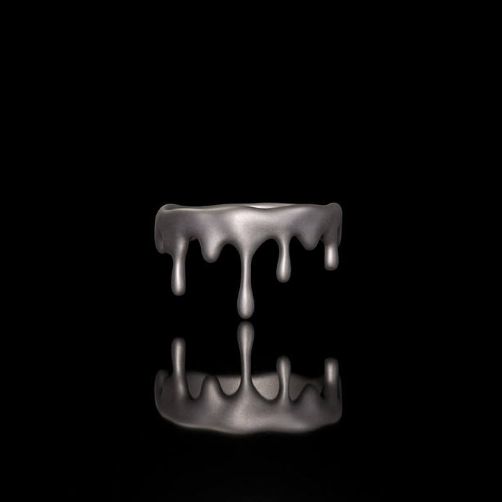 Simple Water Drop Shape Sterling Silver Ring 01 | RoyalLuster.com