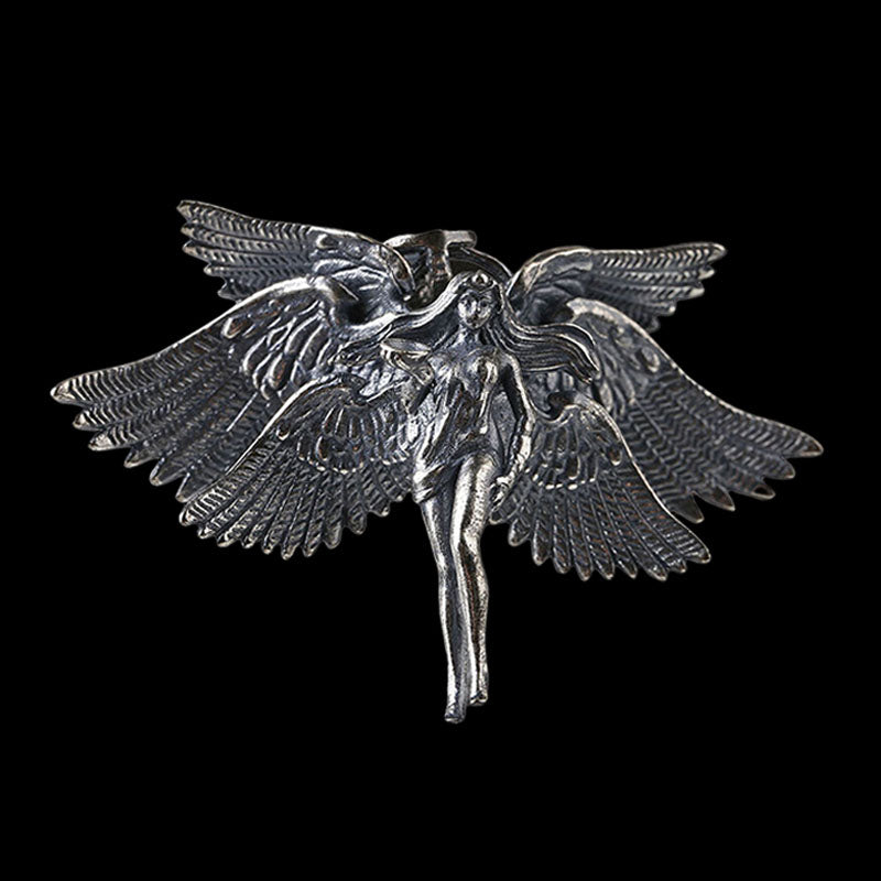 Six Wings Angel 925 Sterling Silver Pendant