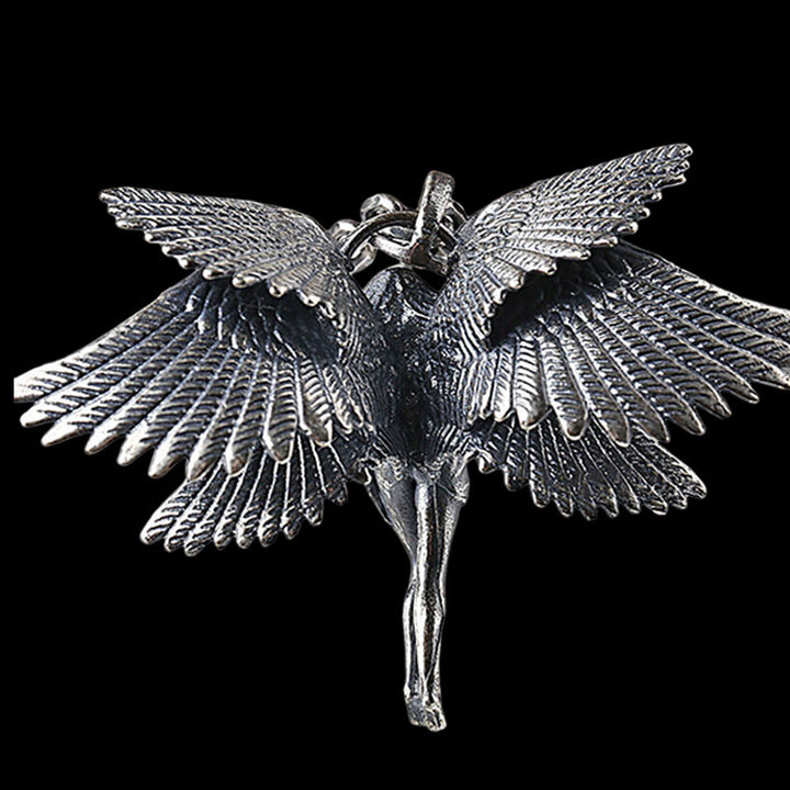 Six Wings Angel 925 Sterling Silver Pendant