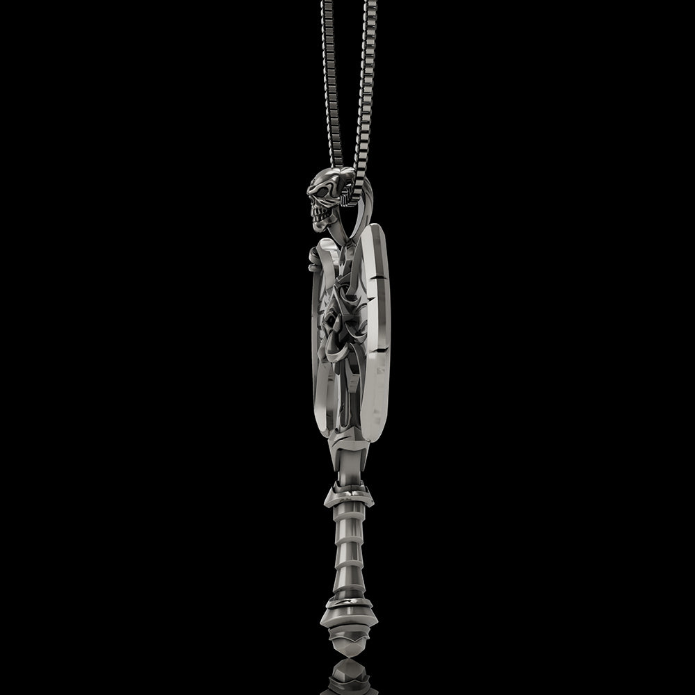 Skull Gorehowl Tomahawk 925 Sterling Silver VikingPendant