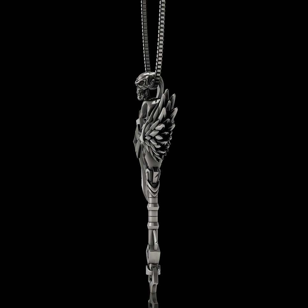 Skull Gorehowl Tomahawk 925 Sterling Silver VikingPendant